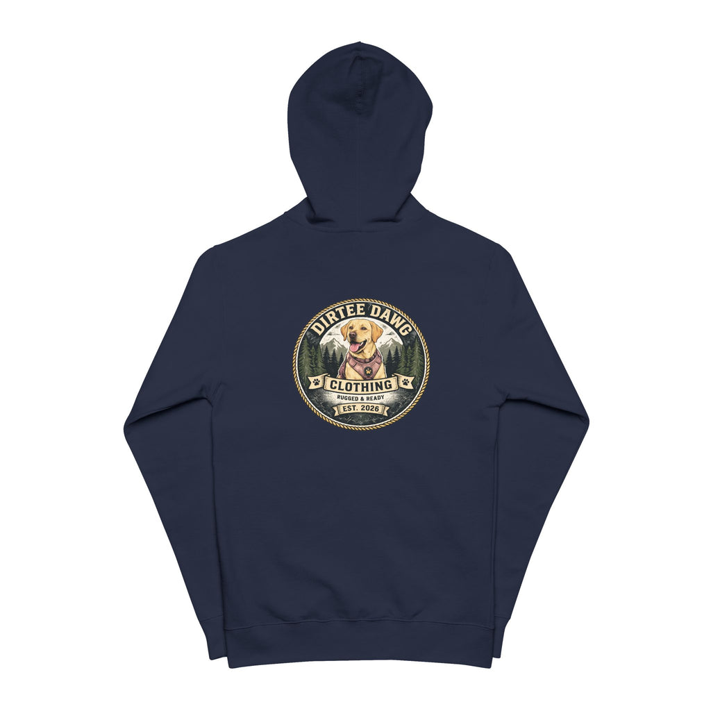 DIRTEE DAWG Branded Zip-Up Hoodie