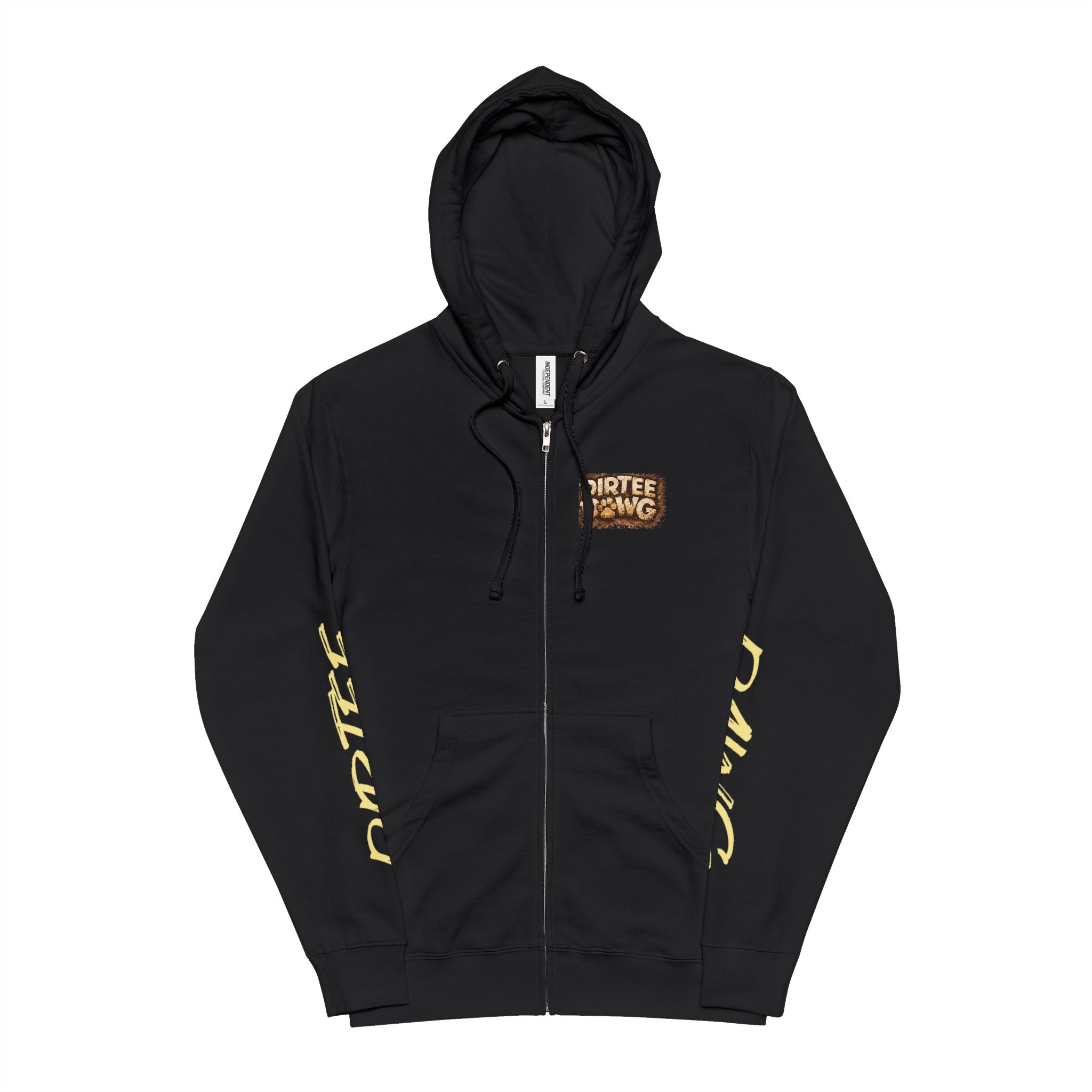 DIRTEE DAWG Branded Zip-Up Hoodie