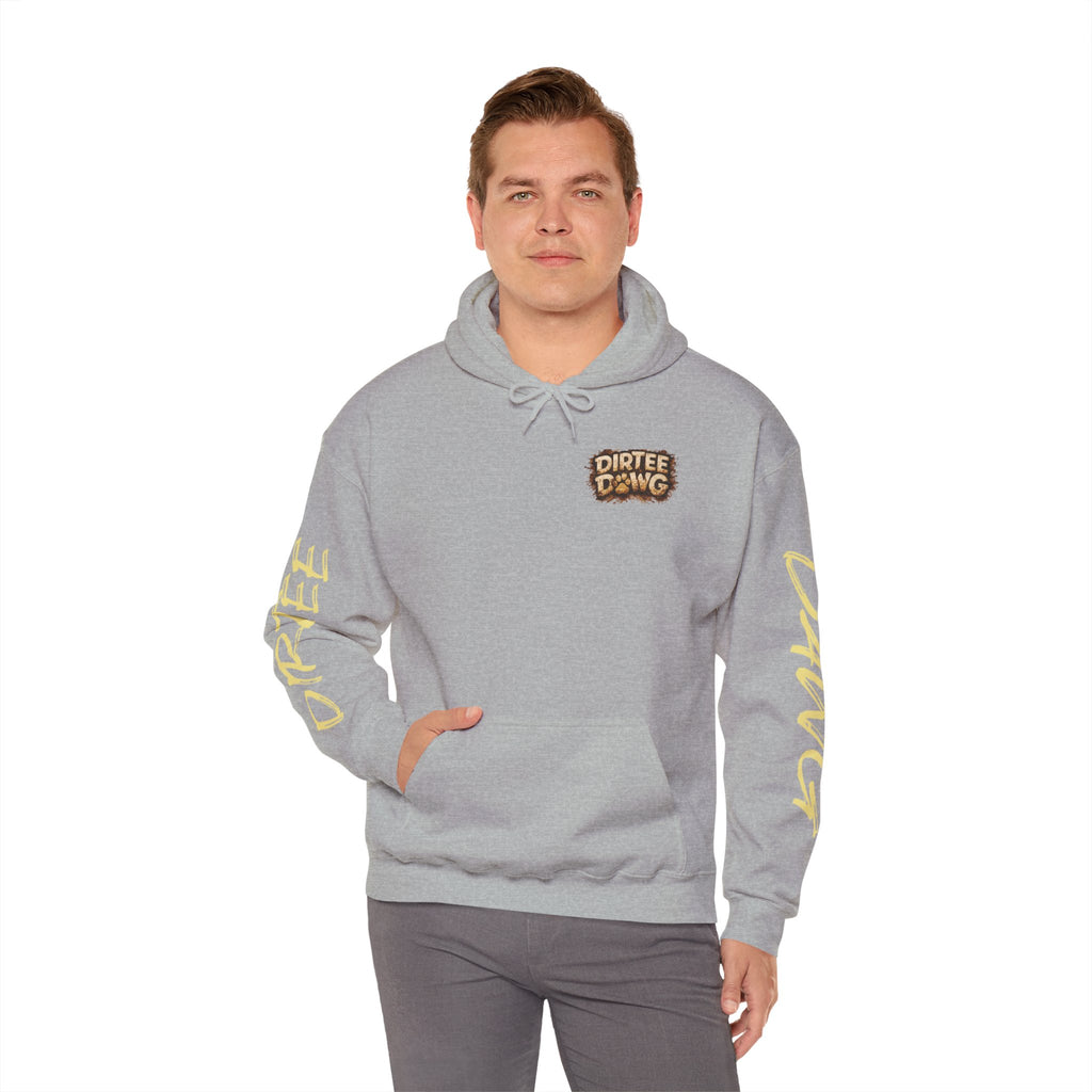 DIRTEE DAWG Logo & Sleeve Print Hoodie