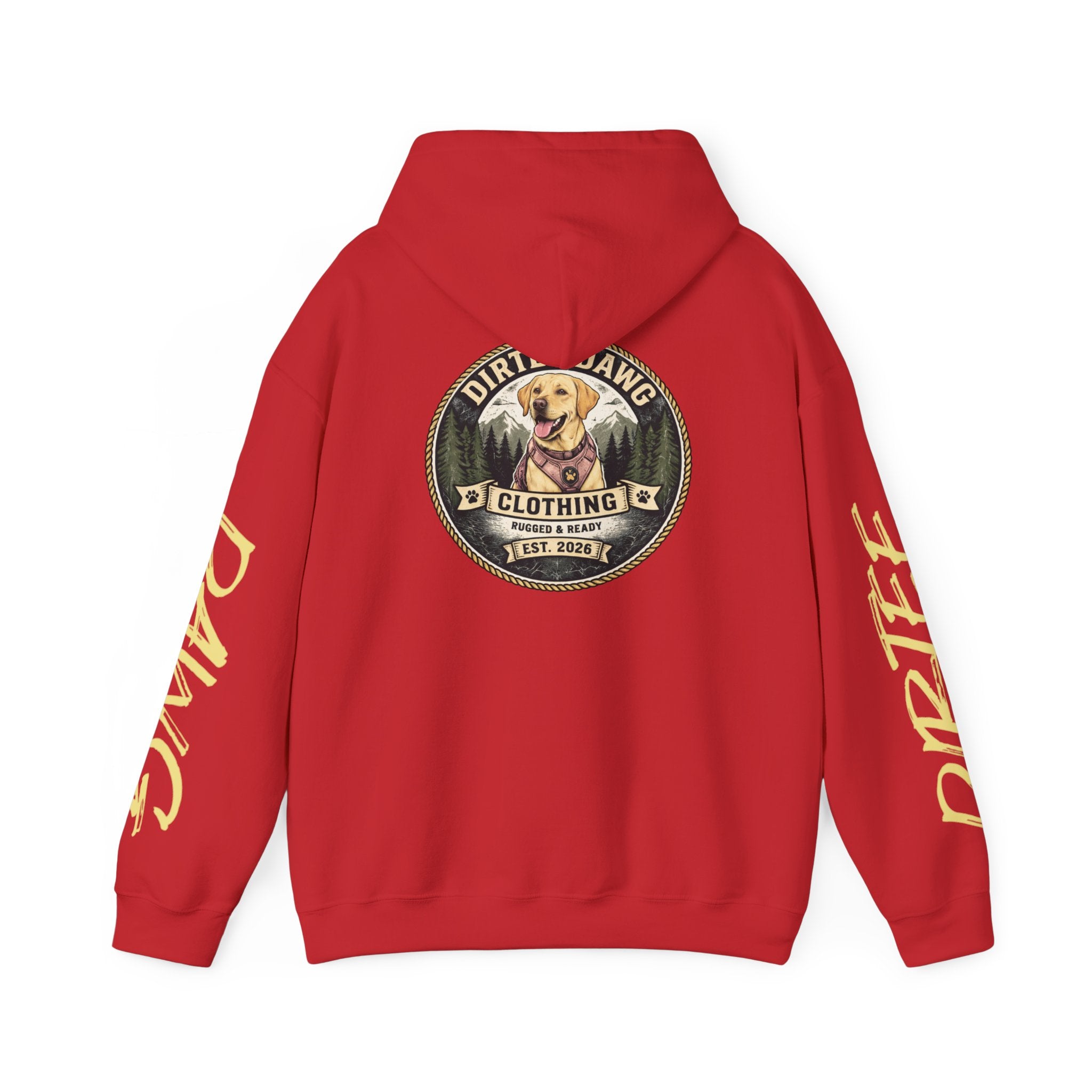 DIRTEE DAWG Logo & Sleeve Print Hoodie