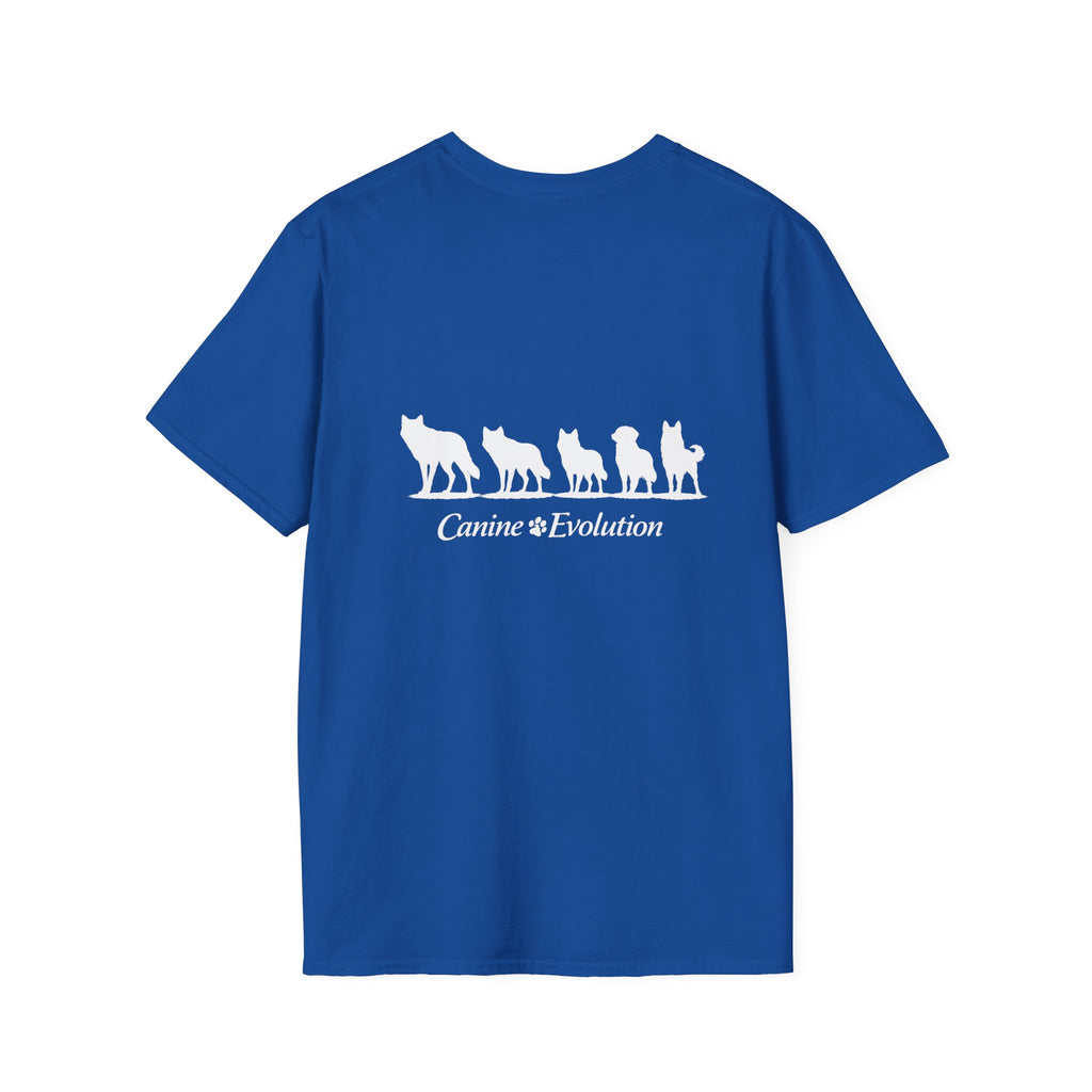 Slogan Tee "Canine Evolution" Graphic