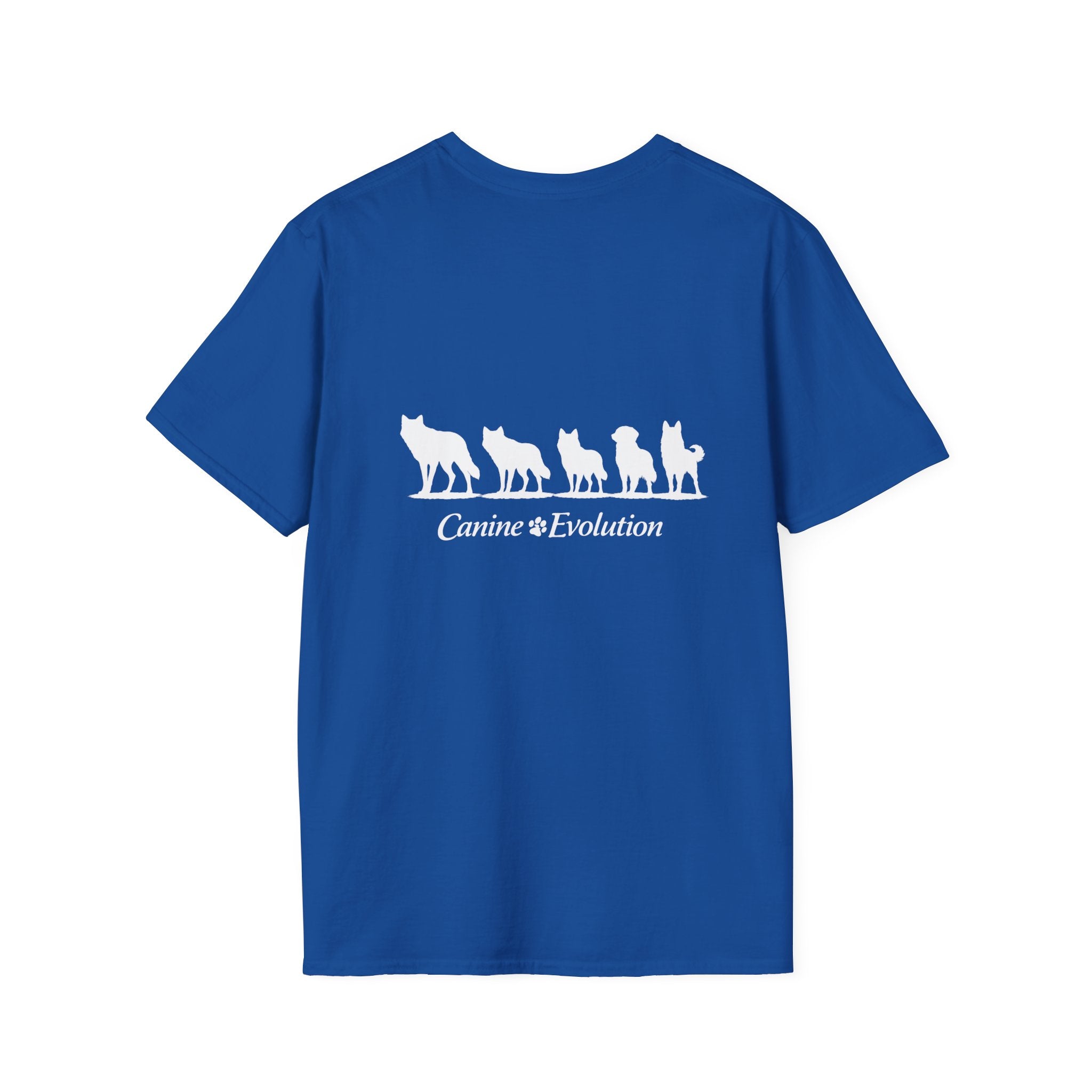 Slogan Tee "Canine Evolution" Graphic