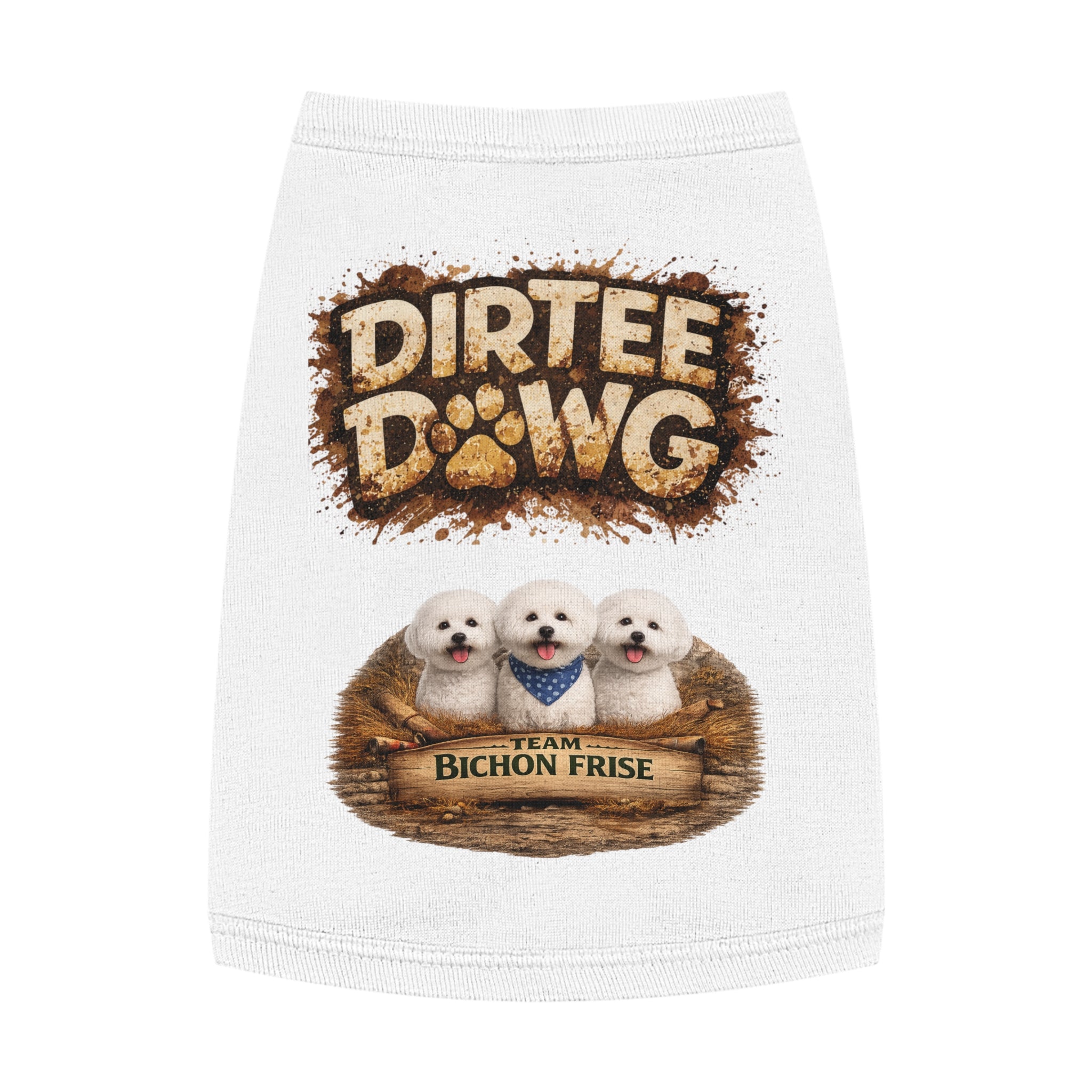 Dirtee Dawg Sweater Bichon Frise