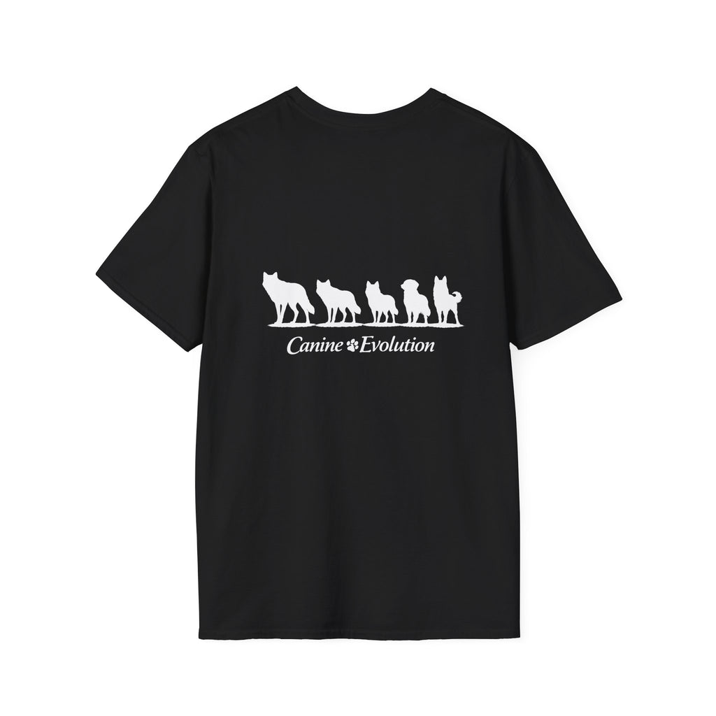 Slogan Tee "Canine Evolution" Graphic