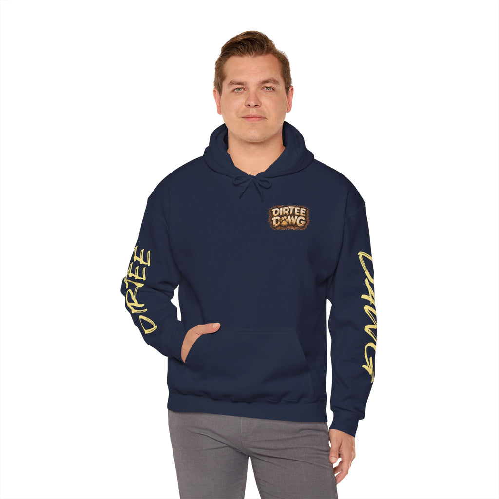 DIRTEE DAWG Logo & Sleeve Print Hoodie