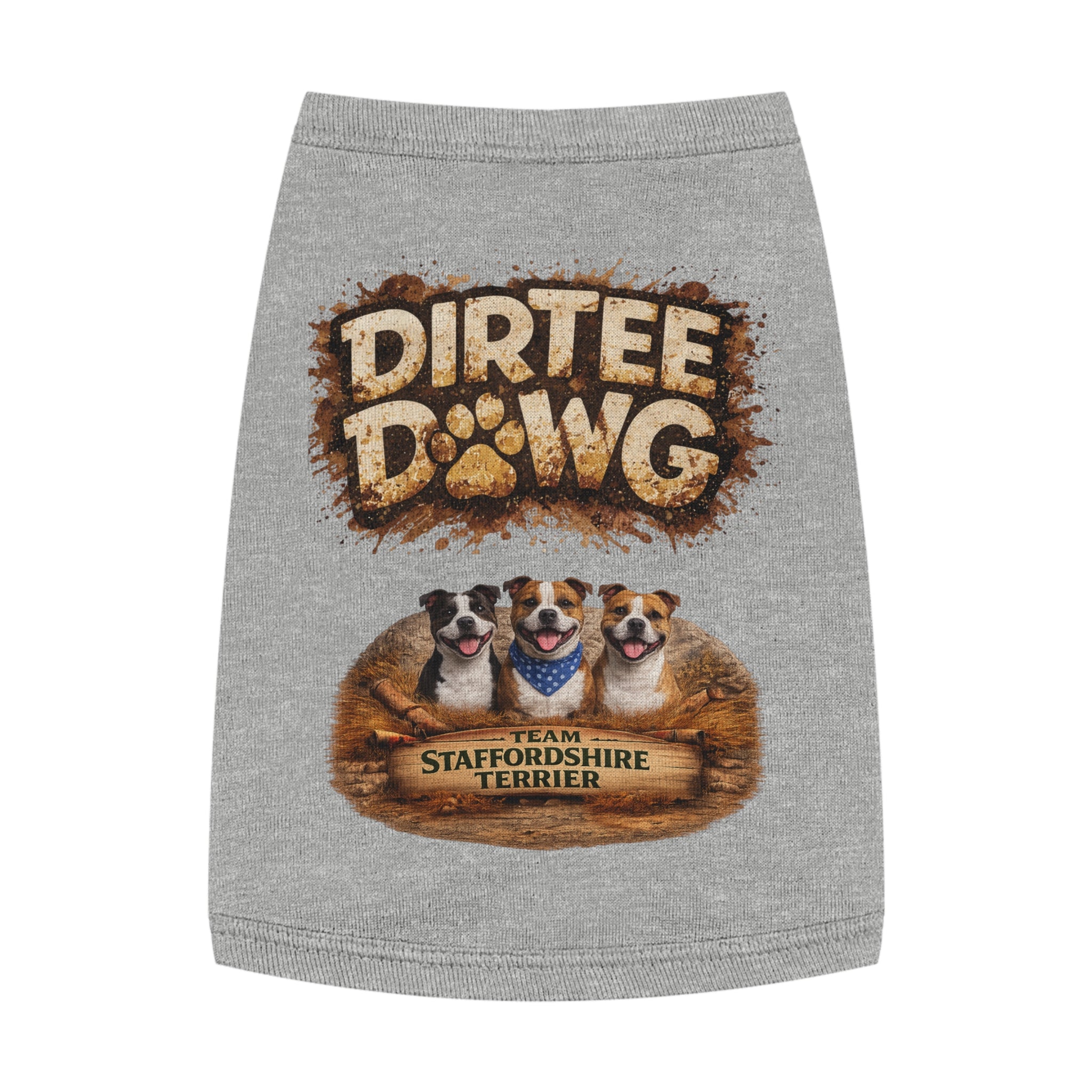 "Dirtee Dawg"  Sweater Staffordshire terrier