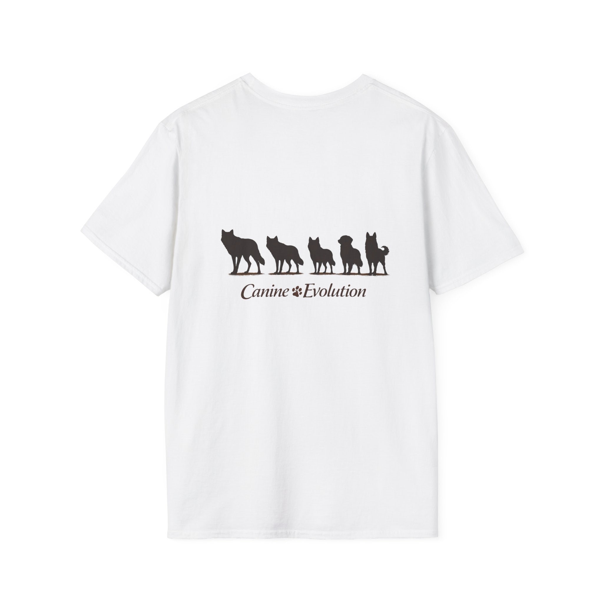 Slogan Tee "Canine Evolution" Graphic