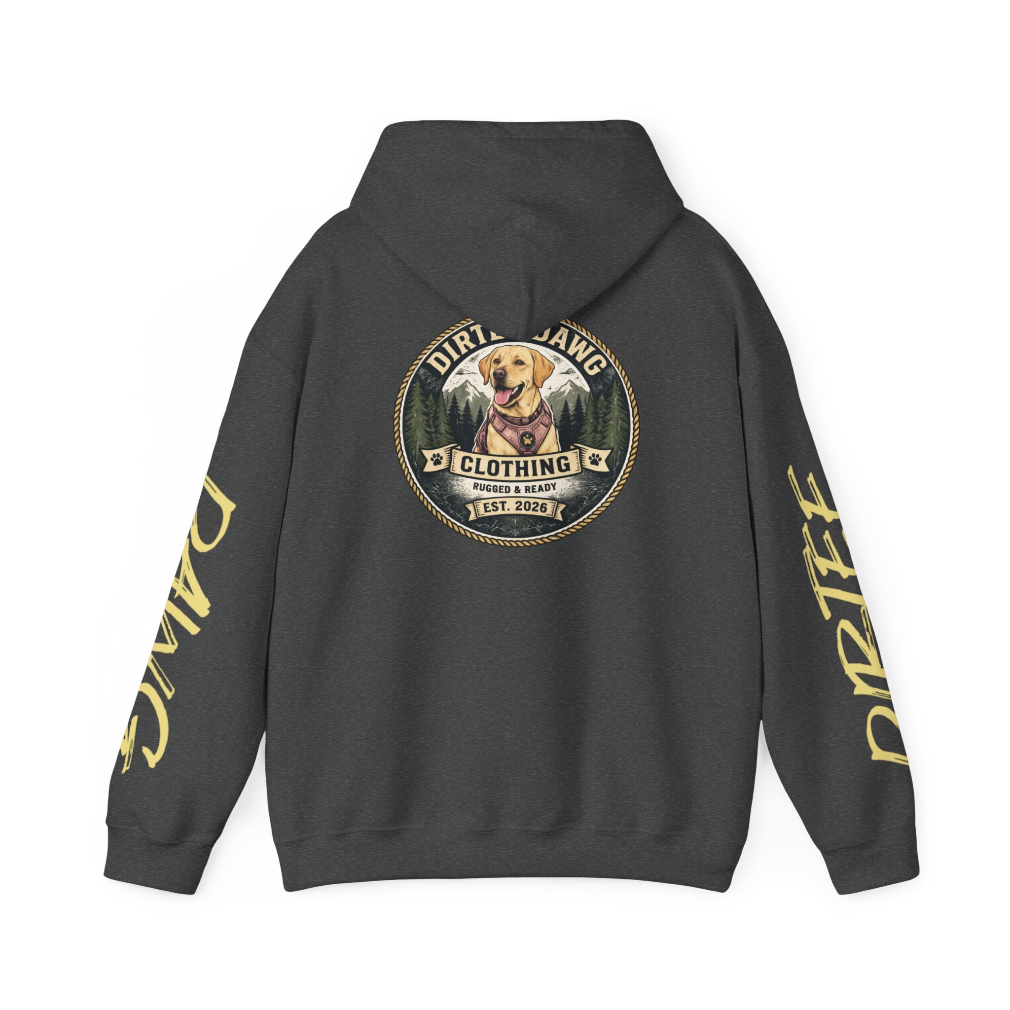DIRTEE DAWG Logo & Sleeve Print Hoodie