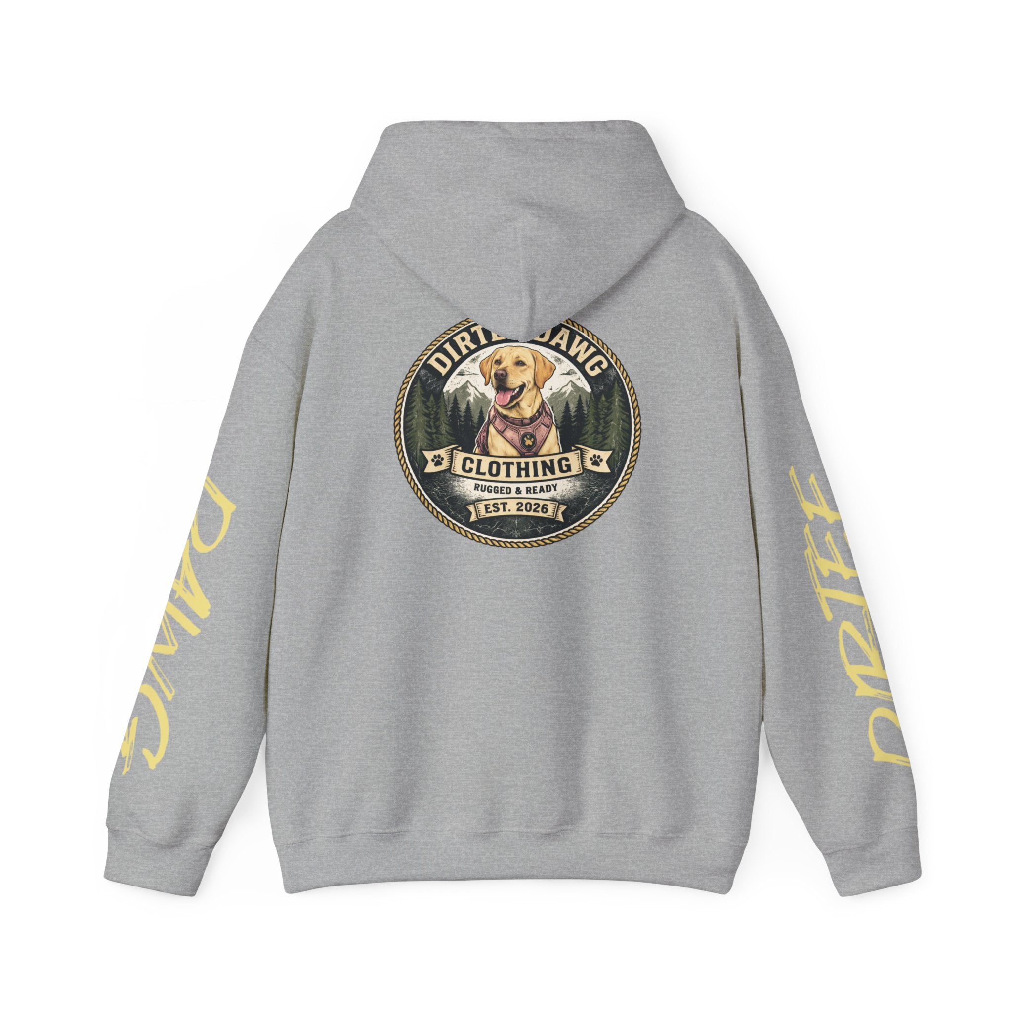 DIRTEE DAWG Logo & Sleeve Print Hoodie