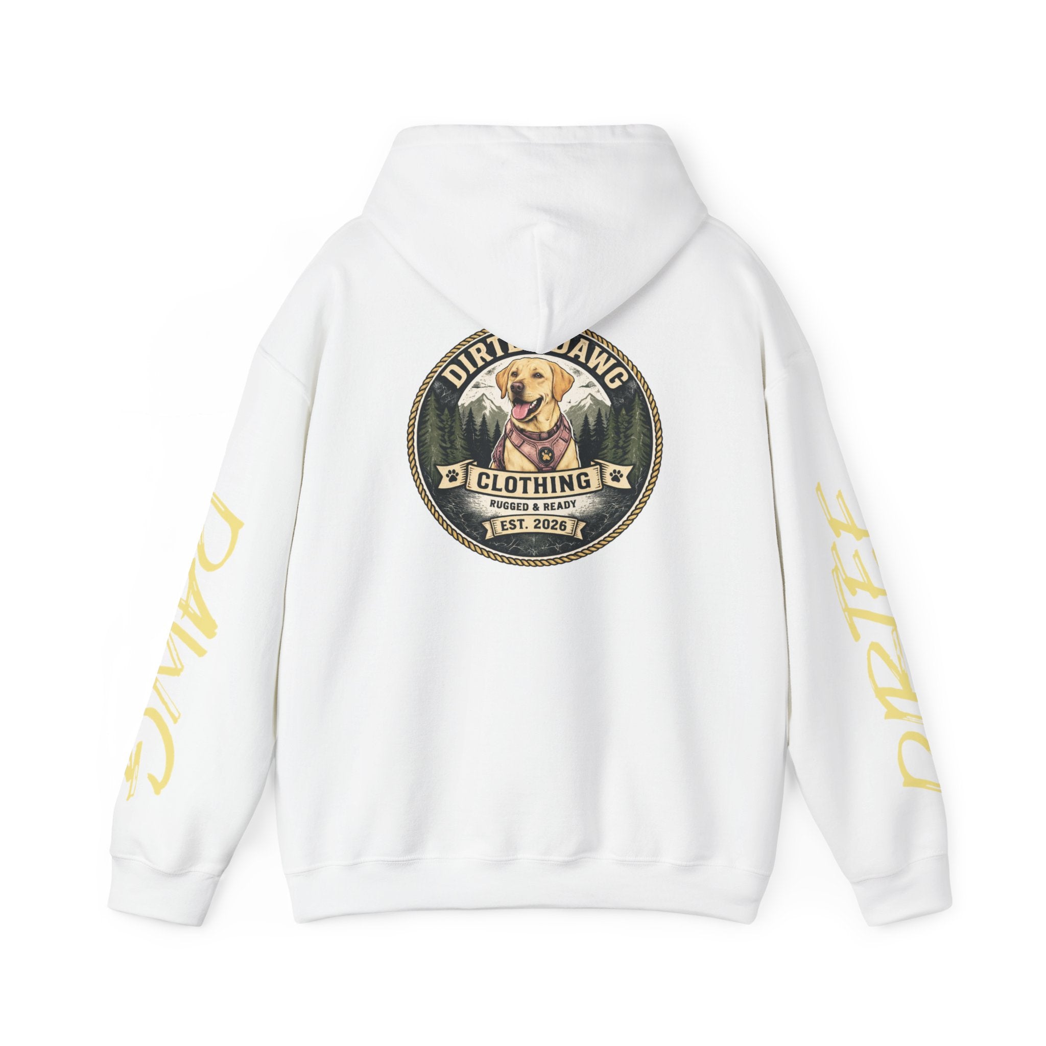 DIRTEE DAWG Logo & Sleeve Print Hoodie