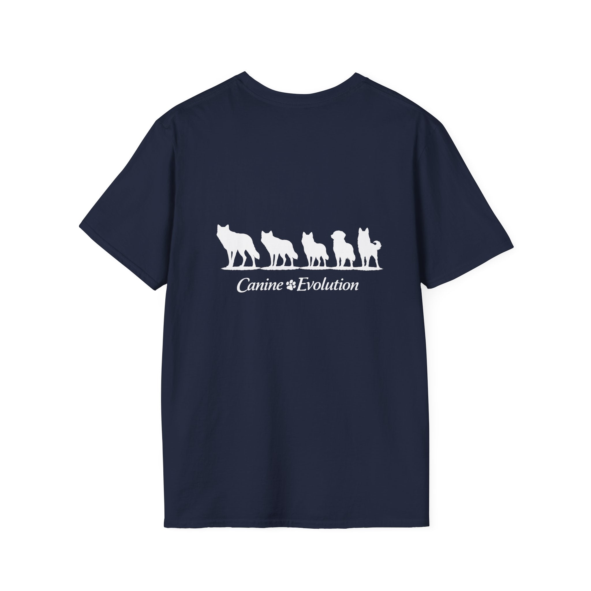 Slogan Tee "Canine Evolution" Graphic