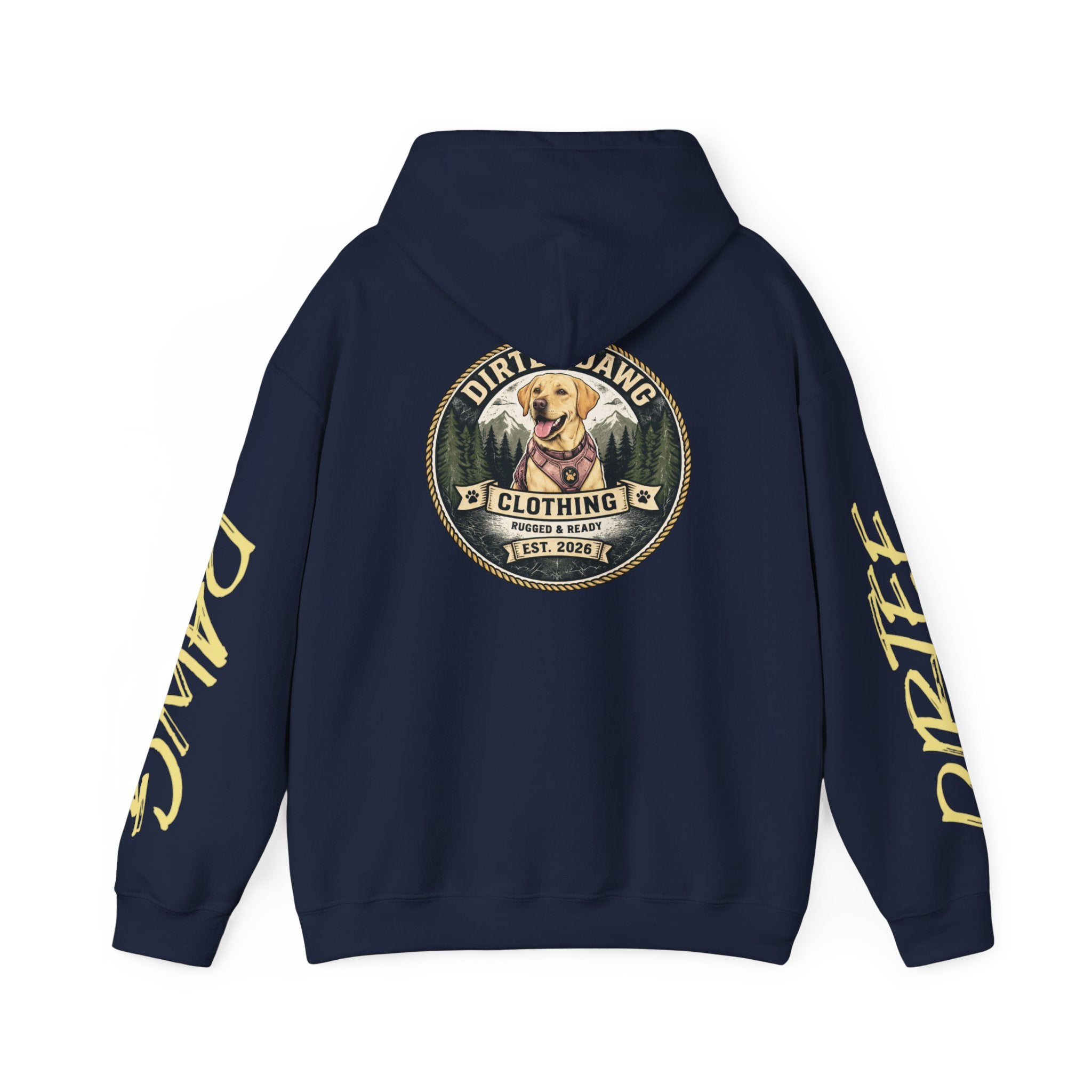 DIRTEE DAWG Logo & Sleeve Print Hoodie