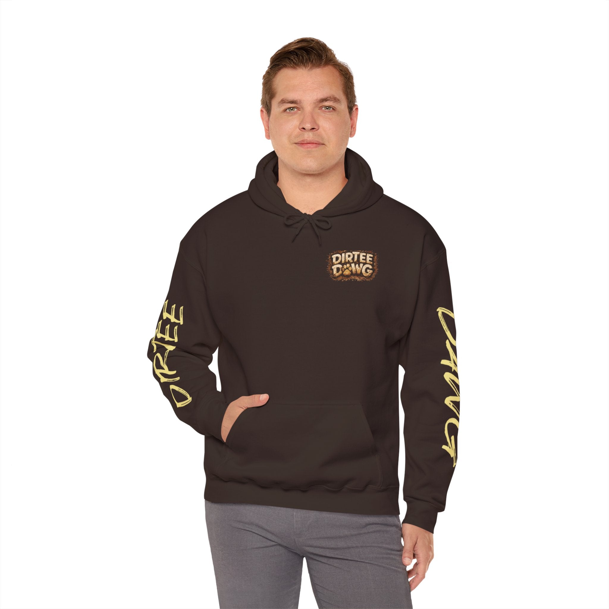 DIRTEE DAWG Logo & Sleeve Print Hoodie