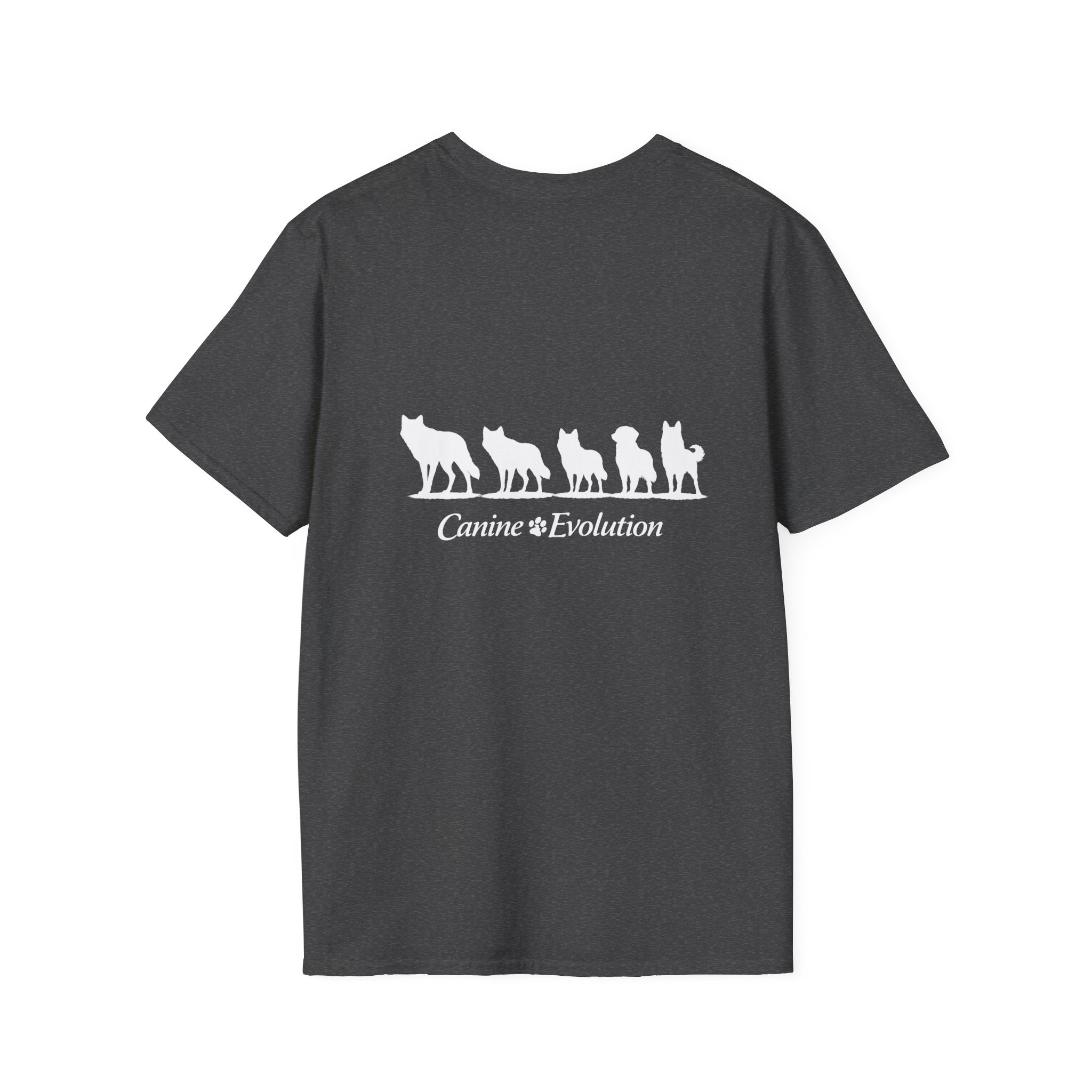 Slogan Tee "Canine Evolution" Graphic