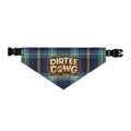 "Dirtee Dawg" Blue Plaid Bandana, Collar