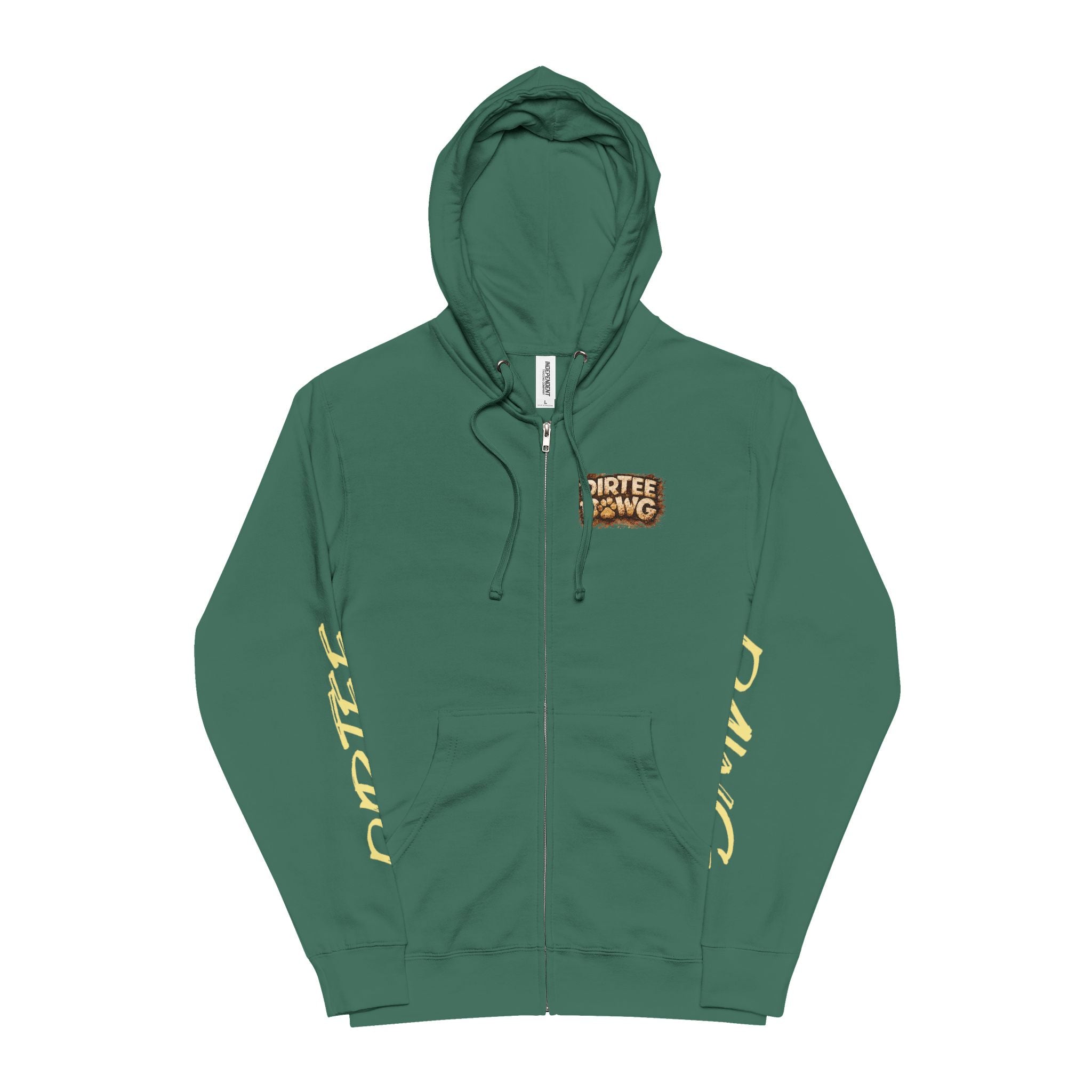 DIRTEE DAWG Branded Zip-Up Hoodie