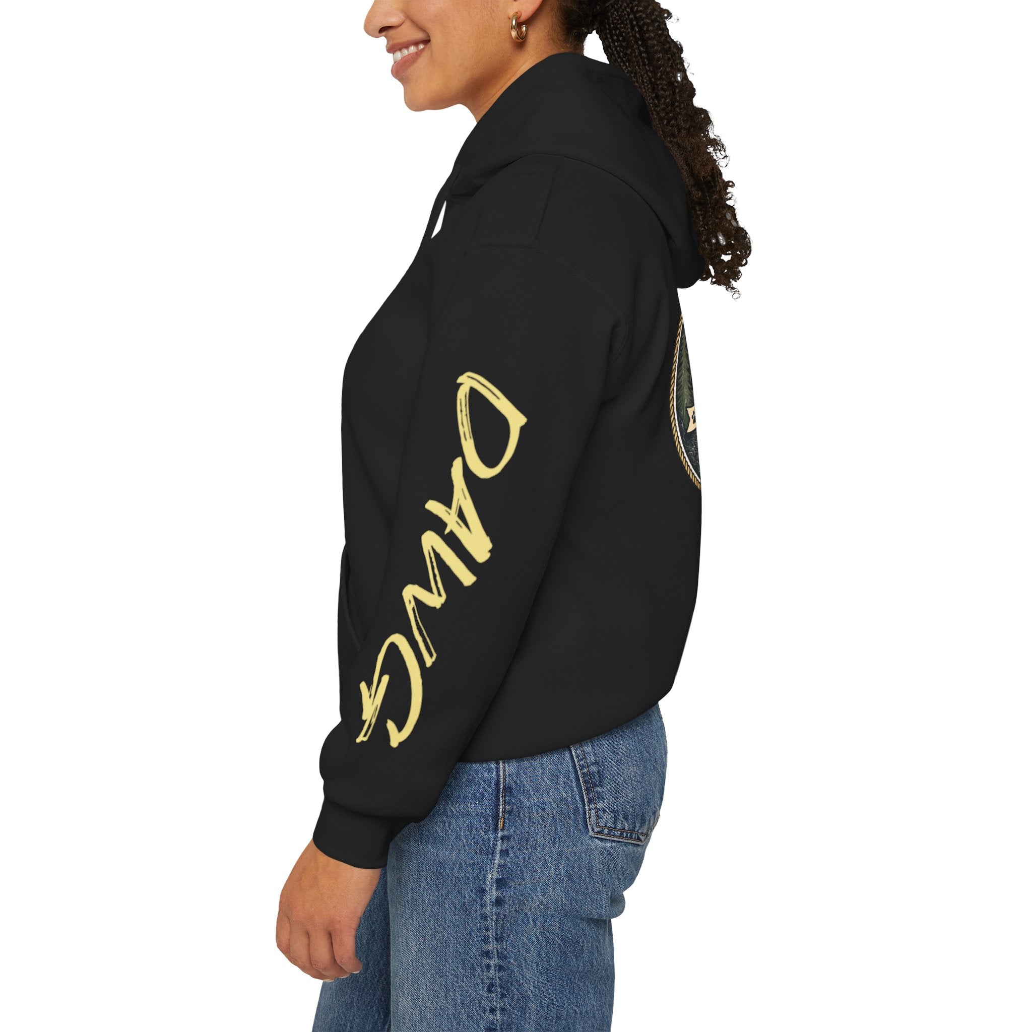 DIRTEE DAWG Logo & Sleeve Print Hoodie