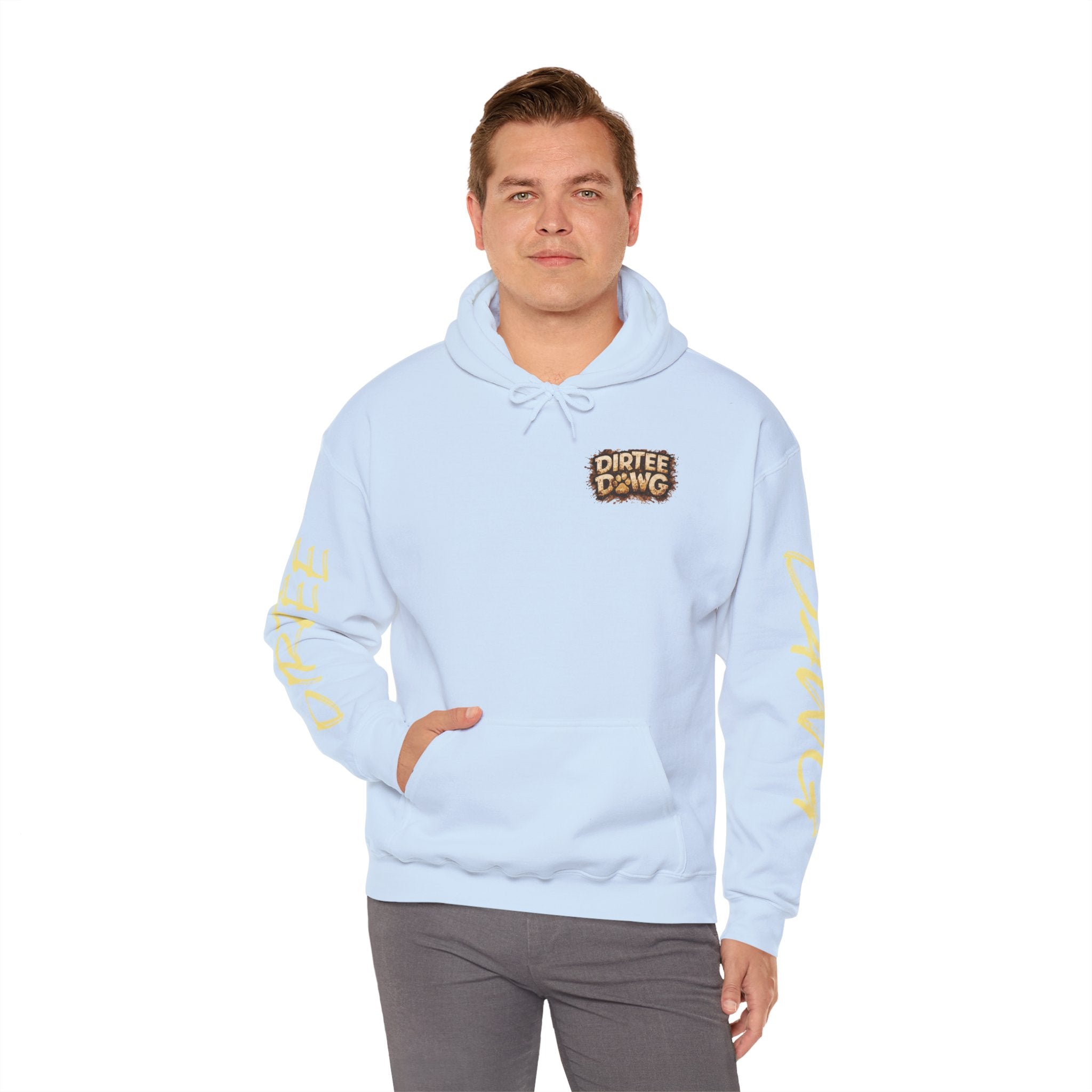 DIRTEE DAWG Logo & Sleeve Print Hoodie