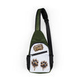 DIRTEE DAWG  Olive Sling Crossbody for Pet Lovers