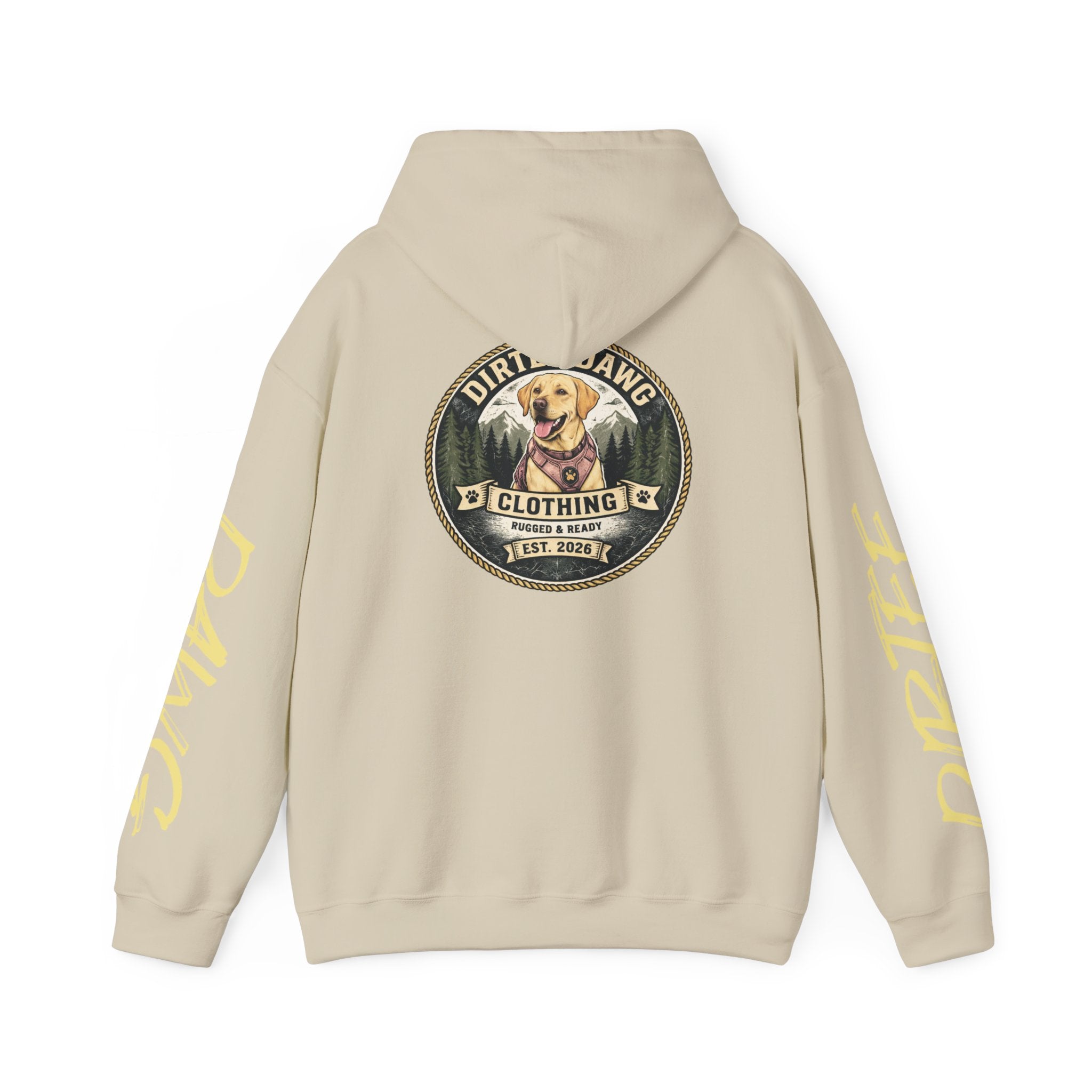 DIRTEE DAWG Logo & Sleeve Print Hoodie