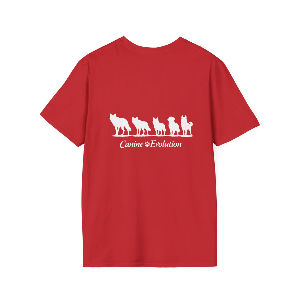 Slogan Tee "Canine Evolution" Graphic