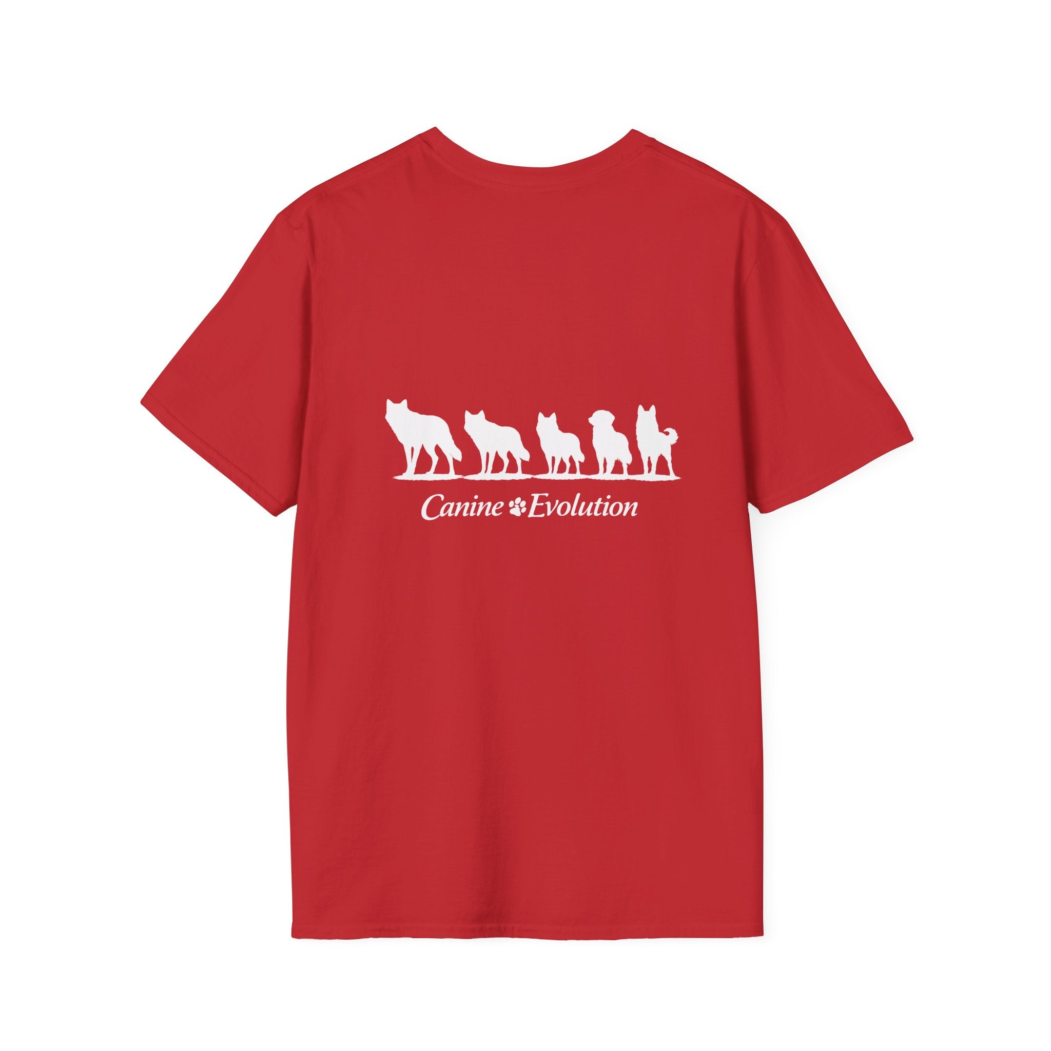 Slogan Tee "Canine Evolution" Graphic