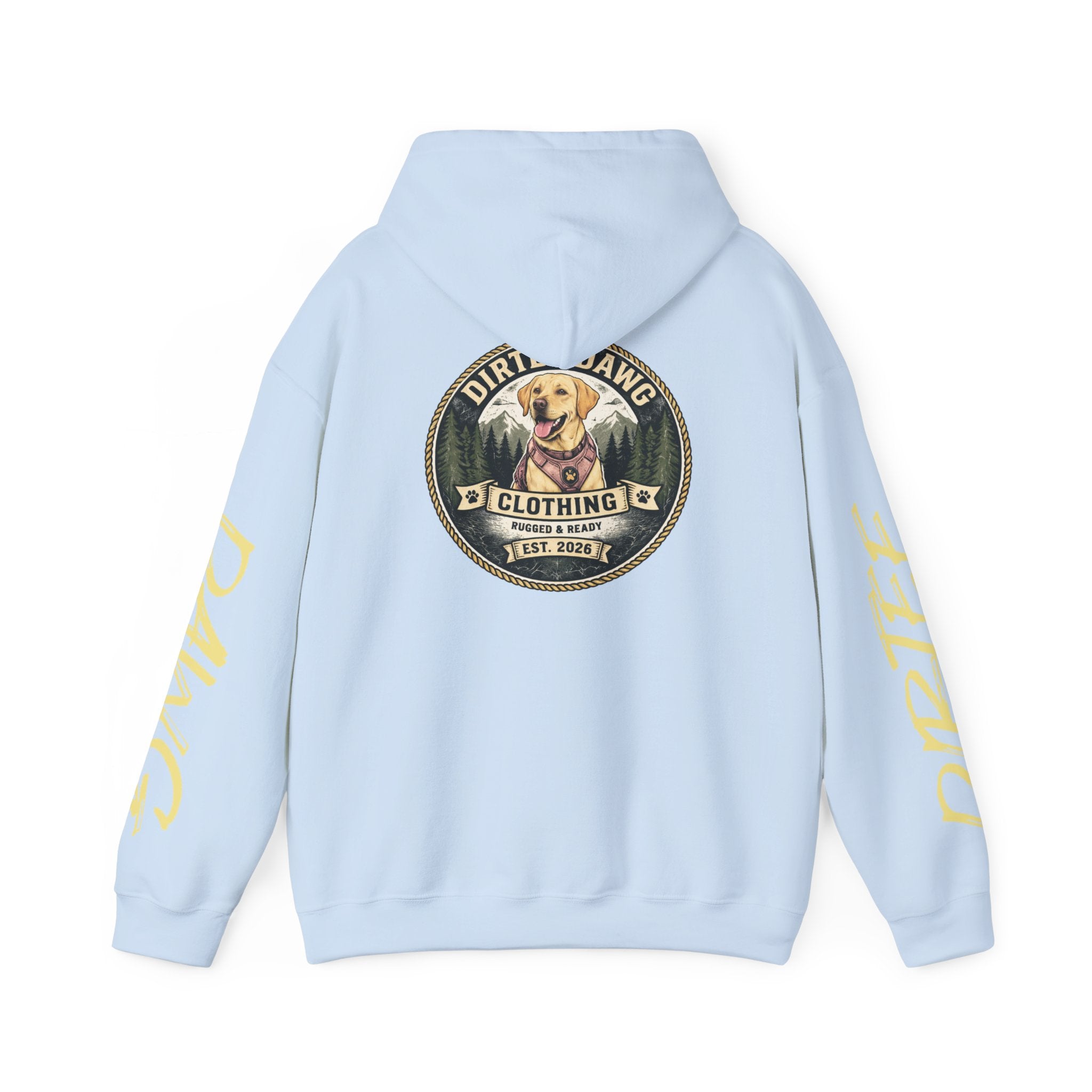 DIRTEE DAWG Logo & Sleeve Print Hoodie
