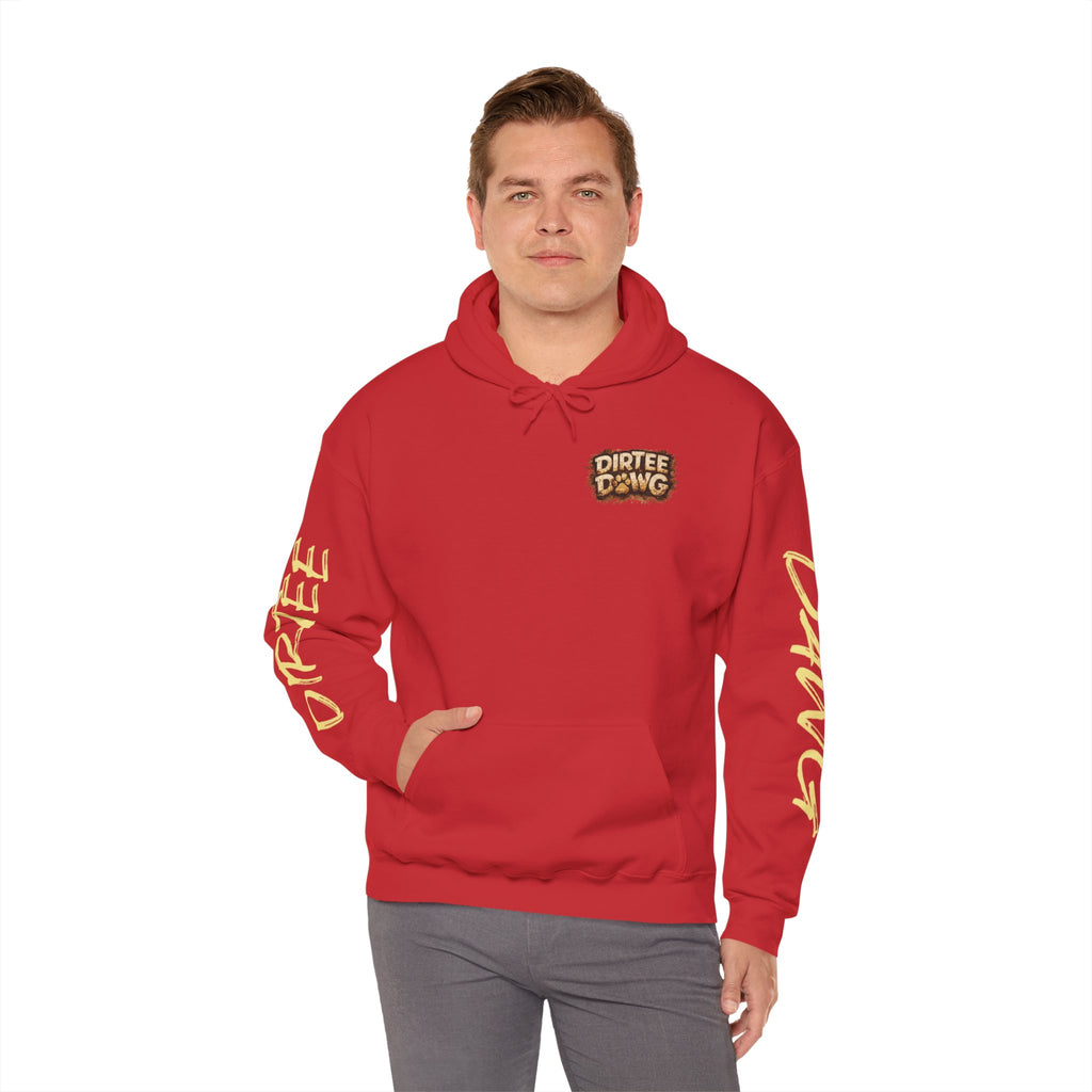 DIRTEE DAWG Logo & Sleeve Print Hoodie