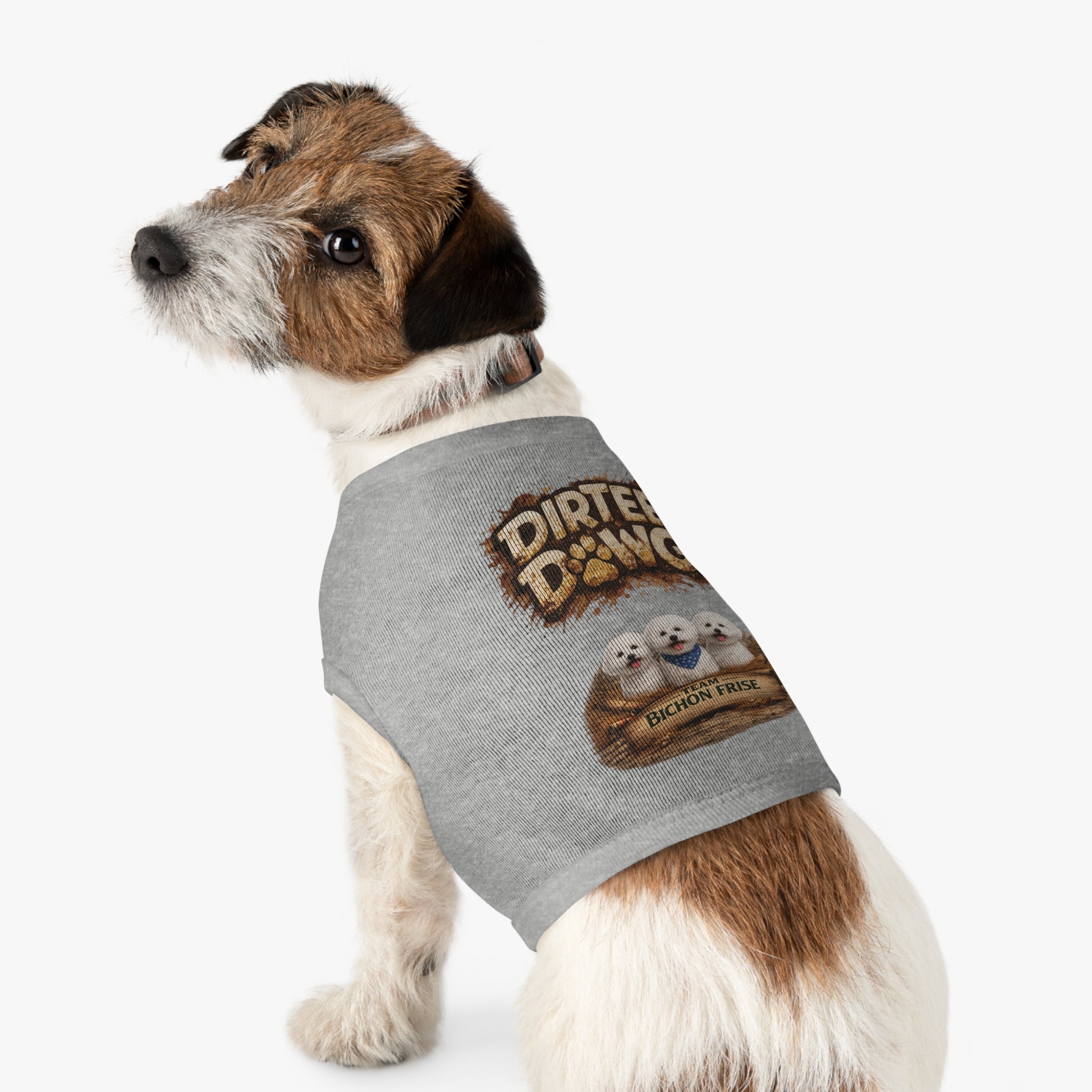 Dirtee Dawg Sweater Bichon Frise