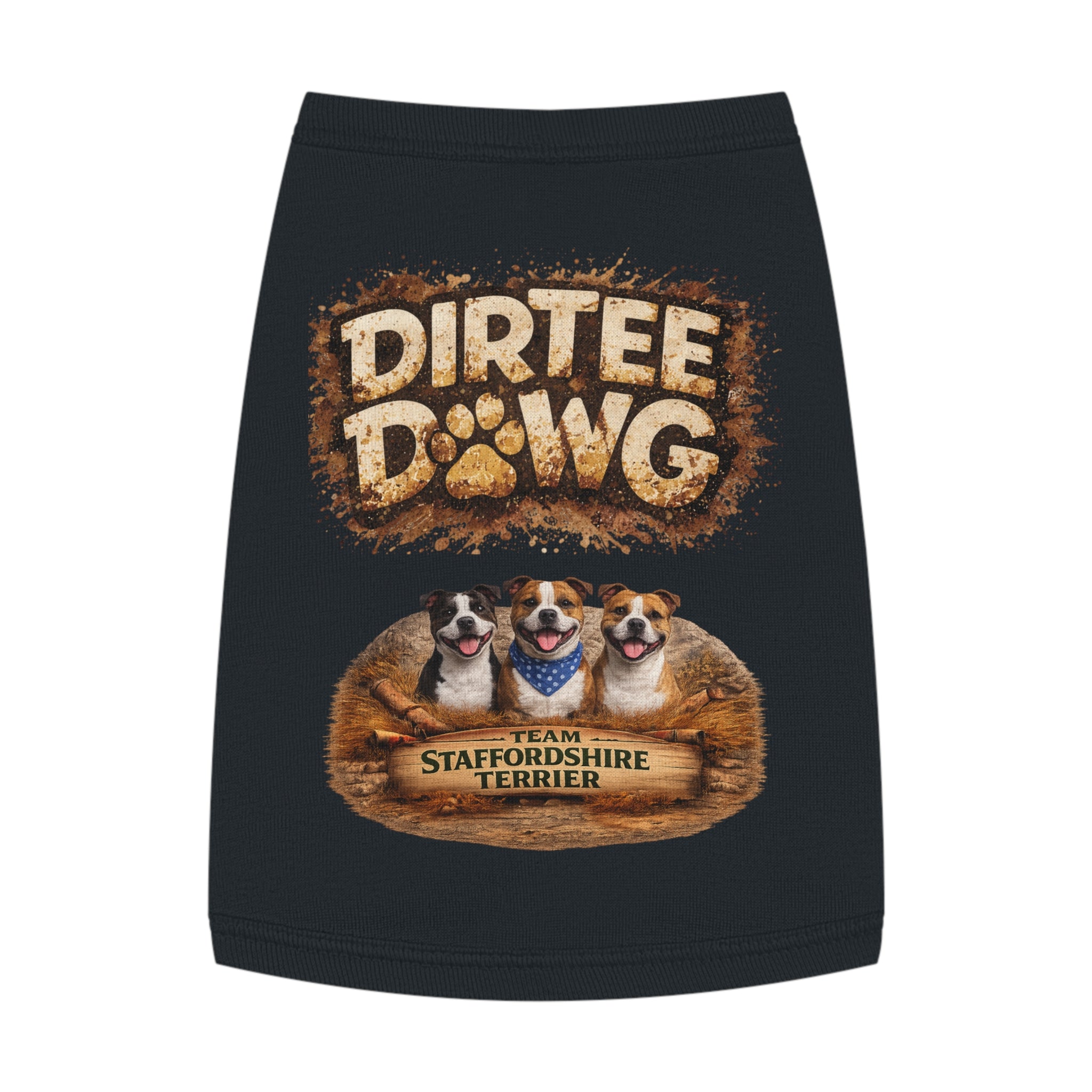 "Dirtee Dawg"  Sweater Staffordshire terrier