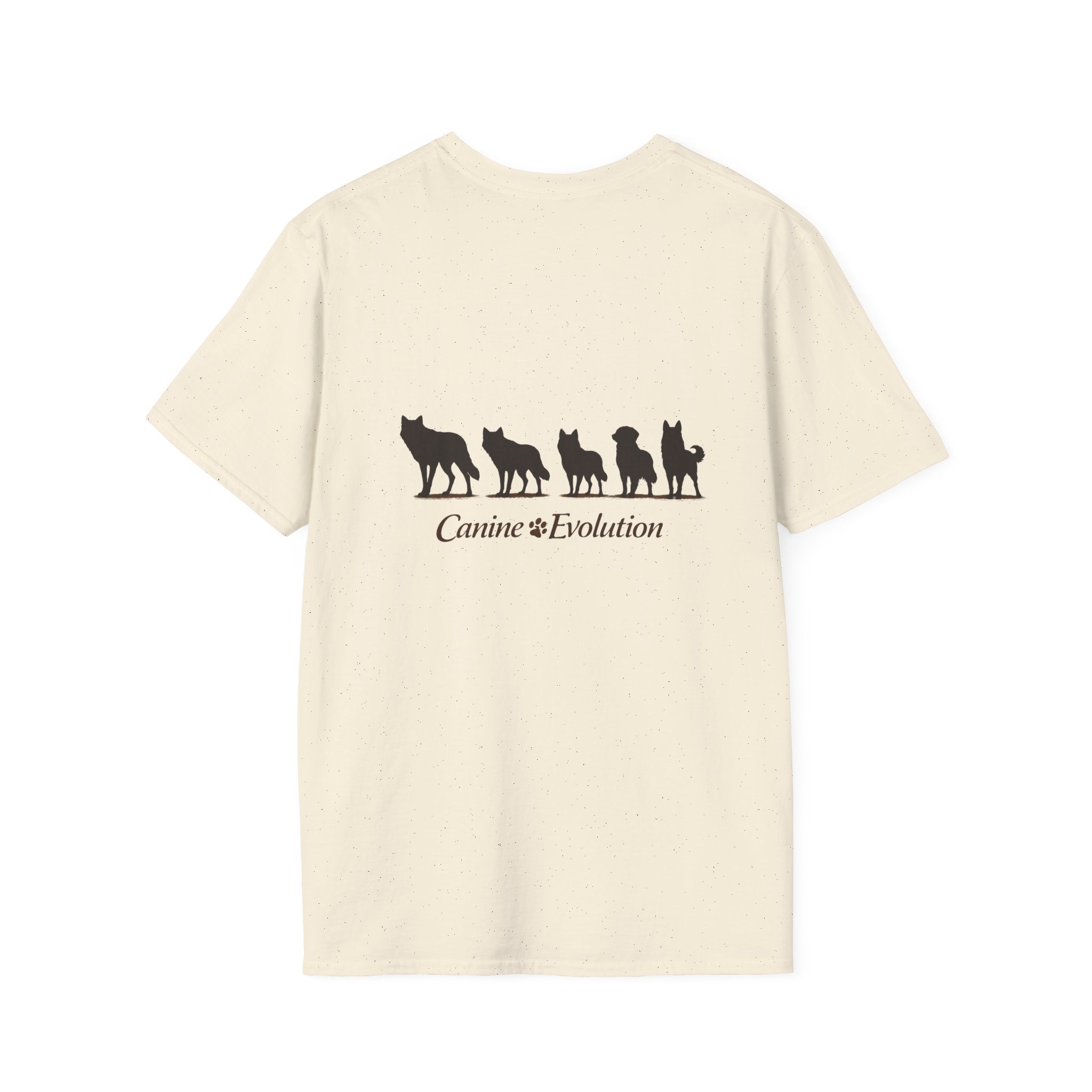Slogan Tee "Canine Evolution" Graphic