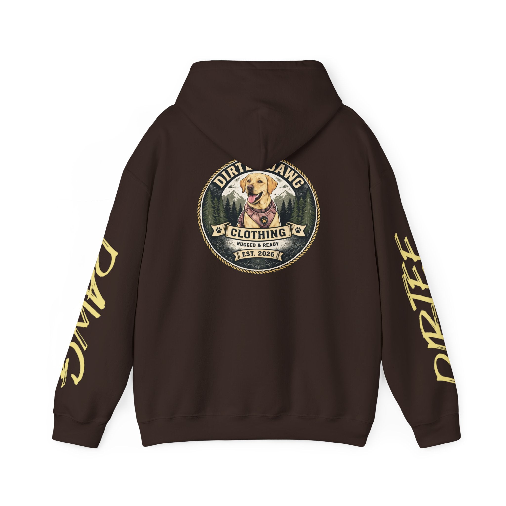 DIRTEE DAWG Logo & Sleeve Print Hoodie