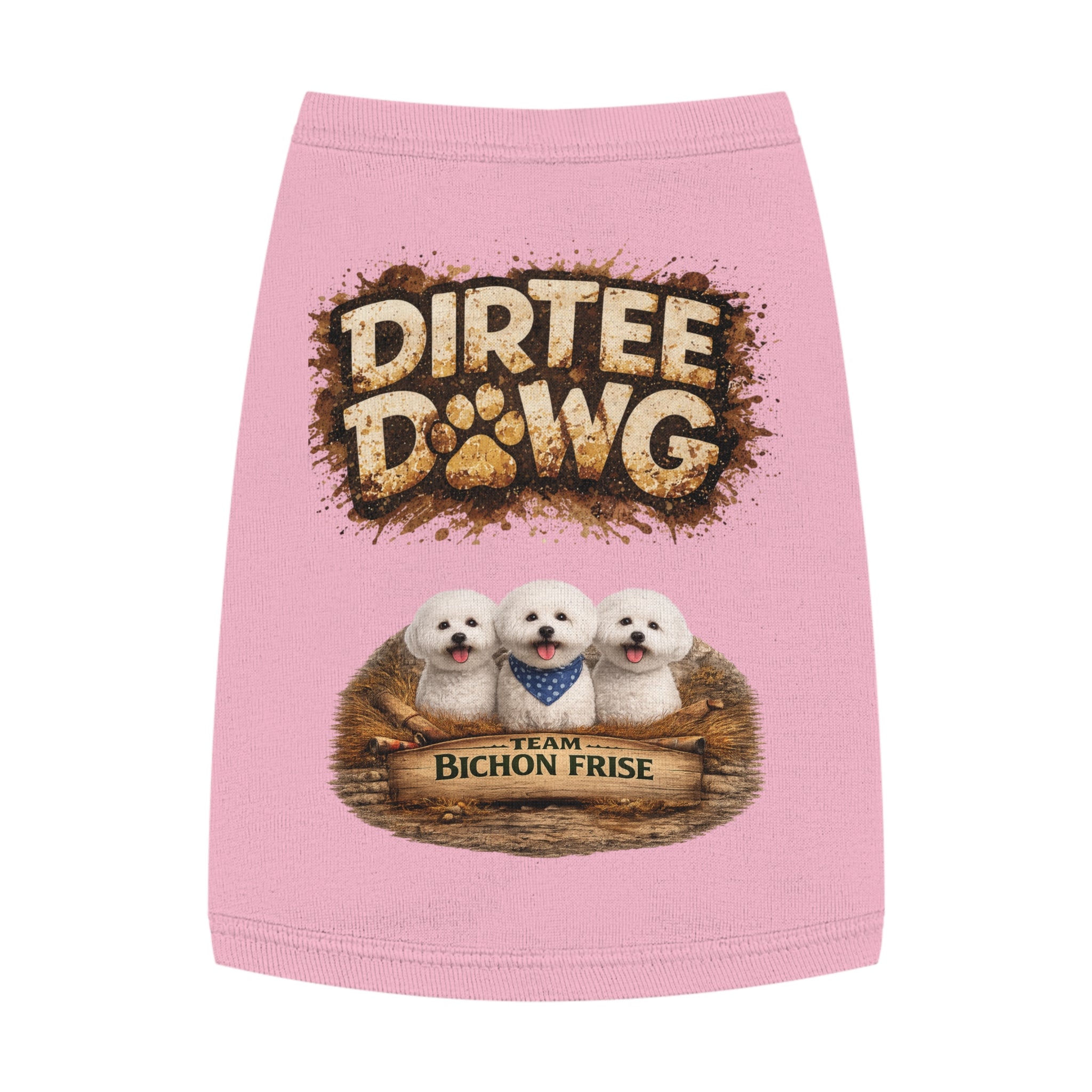 Dirtee Dawg Sweater Bichon Frise
