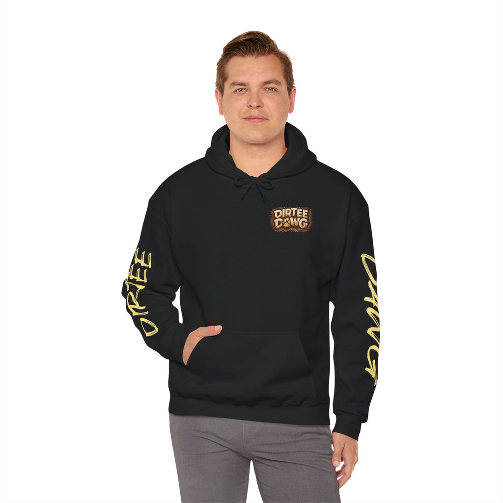 DIRTEE DAWG Logo & Sleeve Print Hoodie