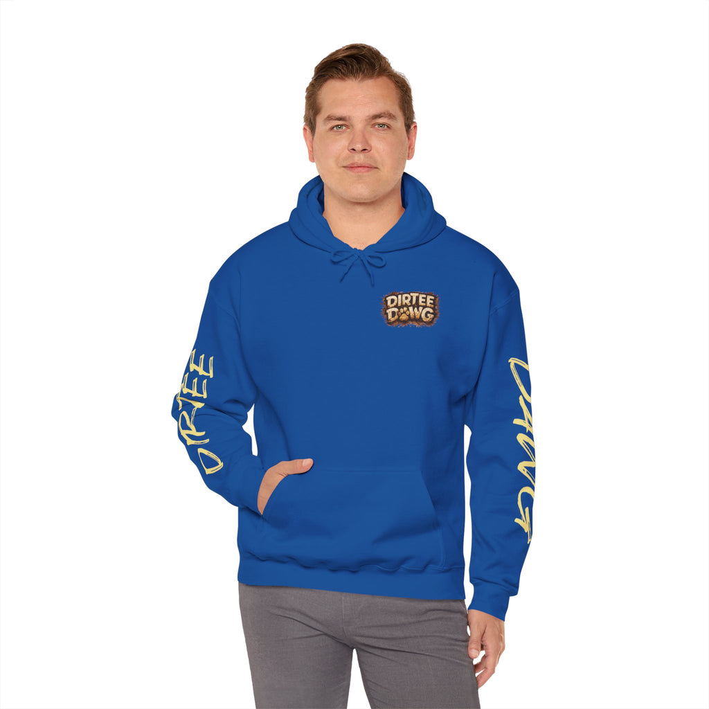 DIRTEE DAWG Logo & Sleeve Print Hoodie