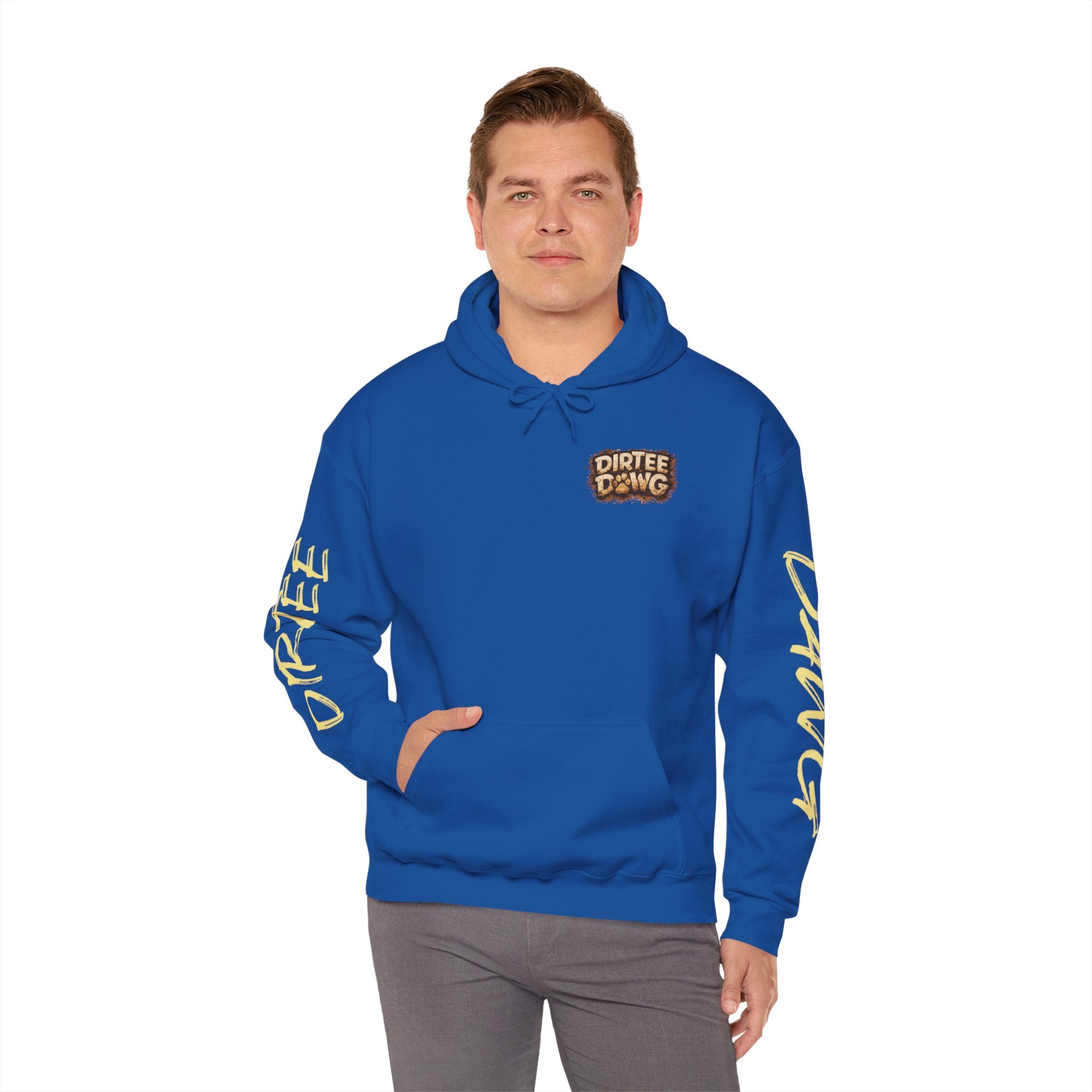 DIRTEE DAWG Logo & Sleeve Print Hoodie