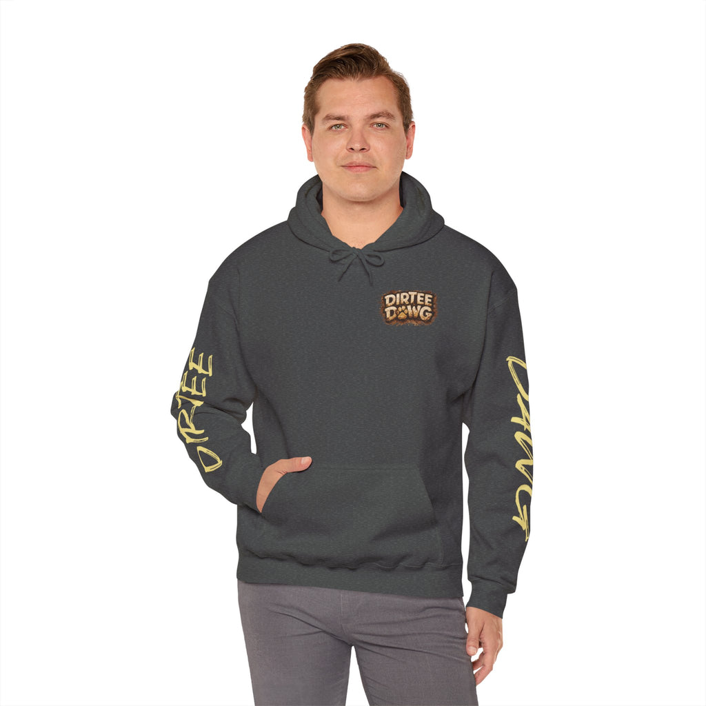 DIRTEE DAWG Logo & Sleeve Print Hoodie