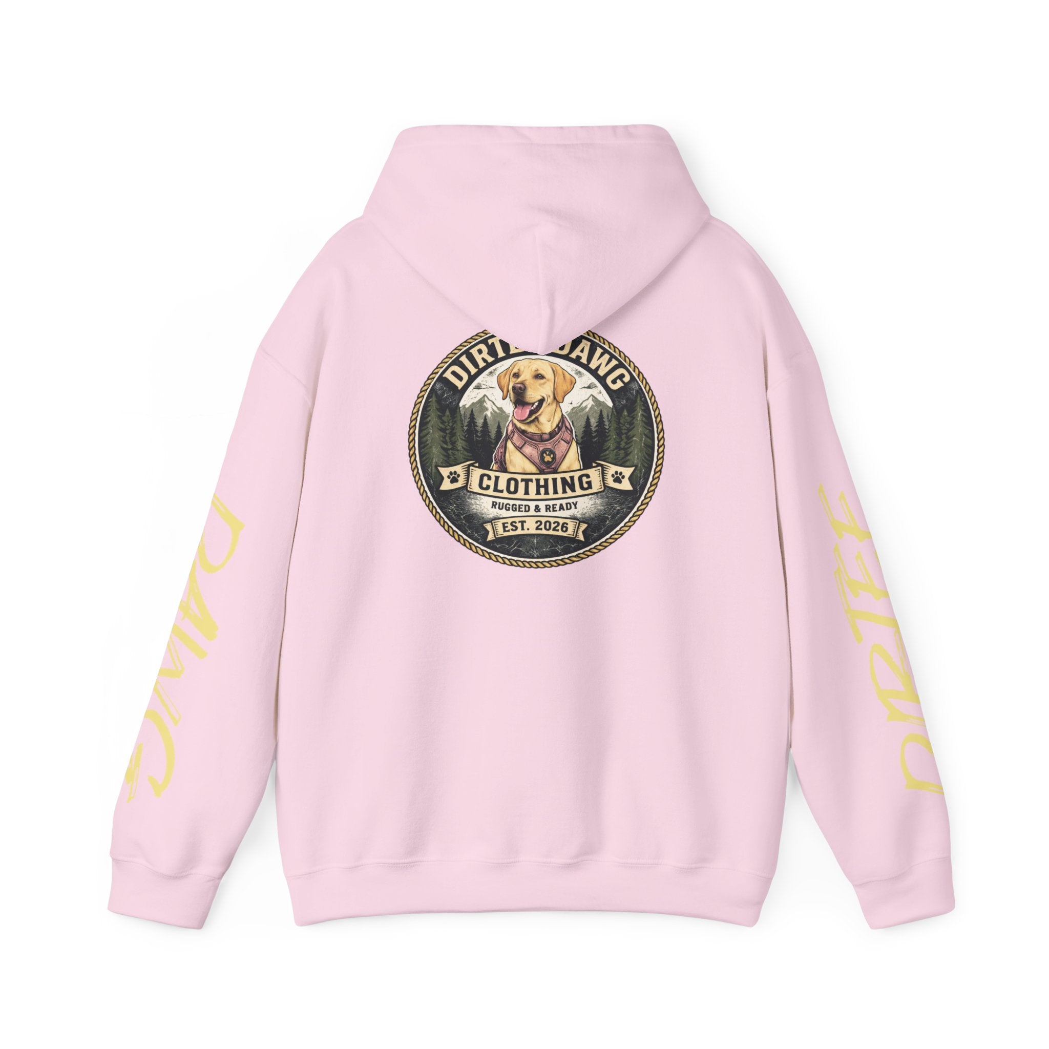DIRTEE DAWG Logo & Sleeve Print Hoodie