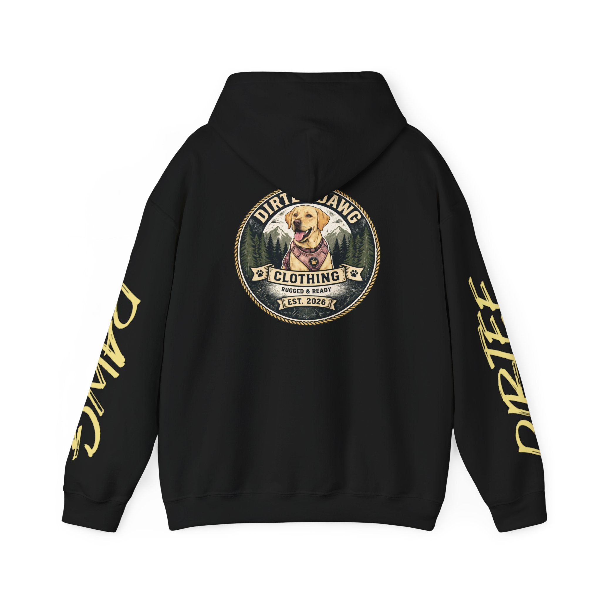 DIRTEE DAWG Logo & Sleeve Print Hoodie